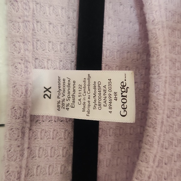 George Women's Plus Size Two Piece Pajama Set Size 2x - Picture 9 of 10